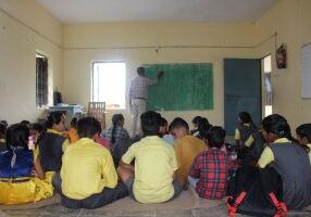 classroom in a village